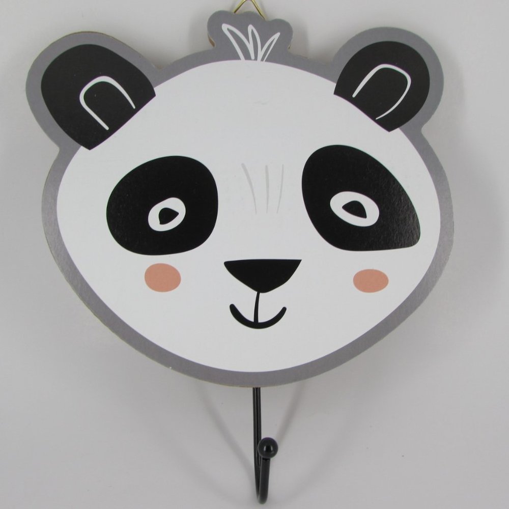 🍍🍍🍍 3 / $15 Panda - Whimsical Children's Wall Plaque / Hook